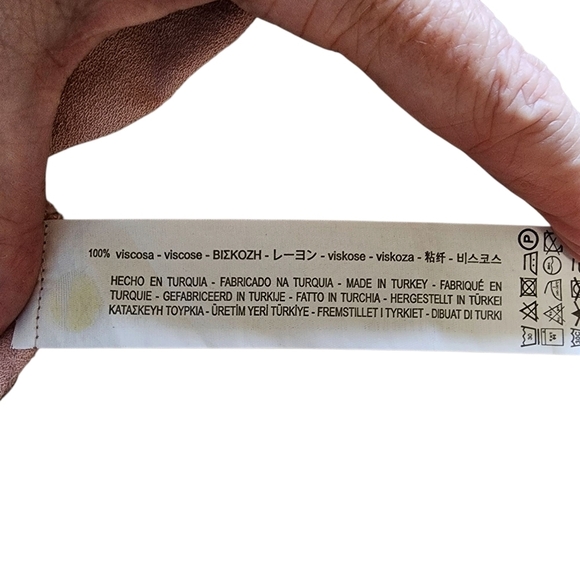 Zara Woman Pale Pink Tie Front Relaxed Blouse - Medium - Picture 5 of 7